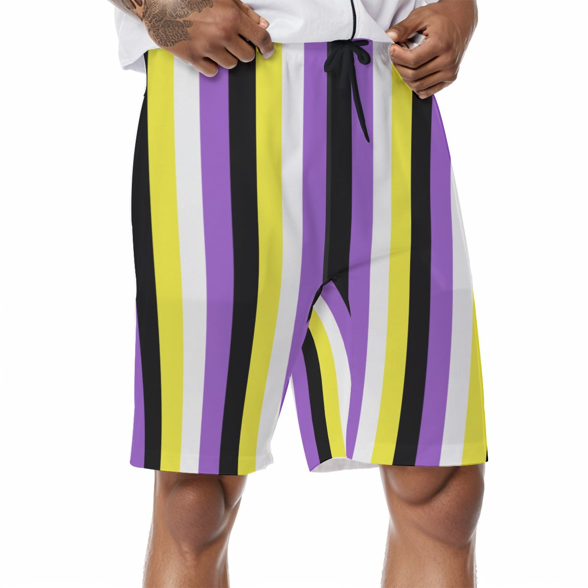Pride - Non Binary - Men's beach shorts