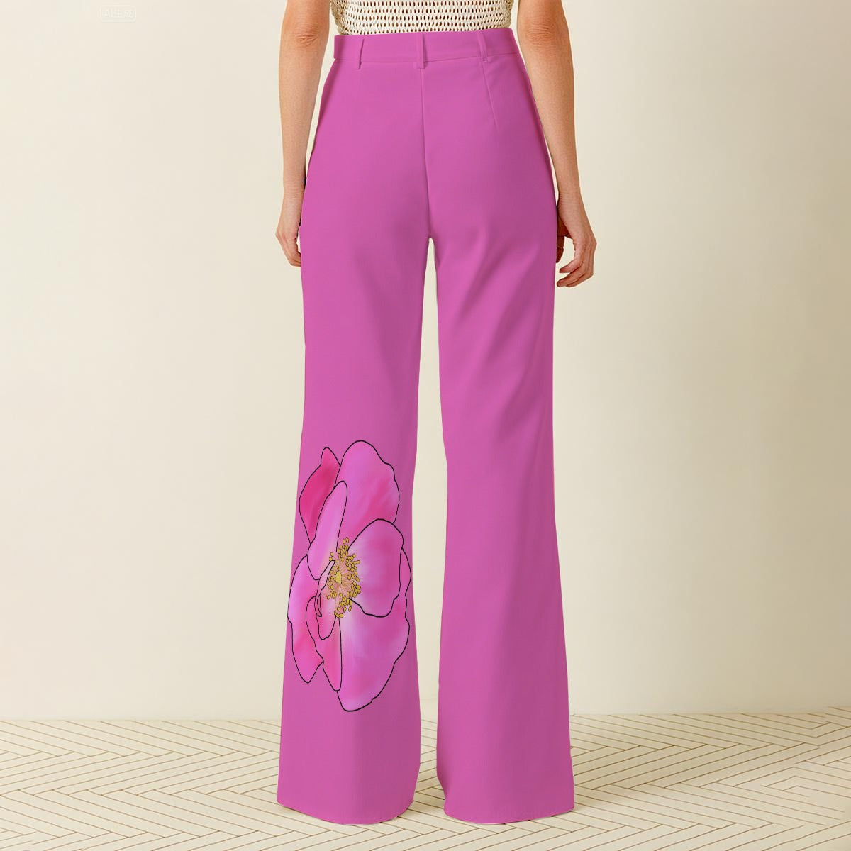 Alberta Primrose - wide leg pants - pink