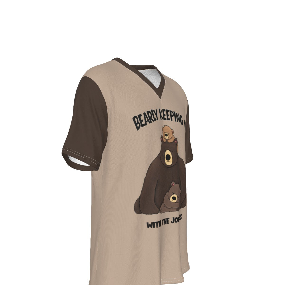 Bearly Keeping Up - Men's V neck tee