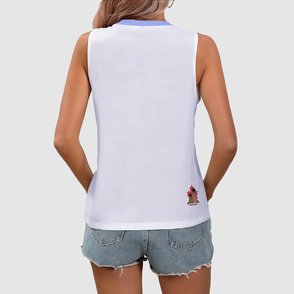 Hammerhead - v neck tank - white