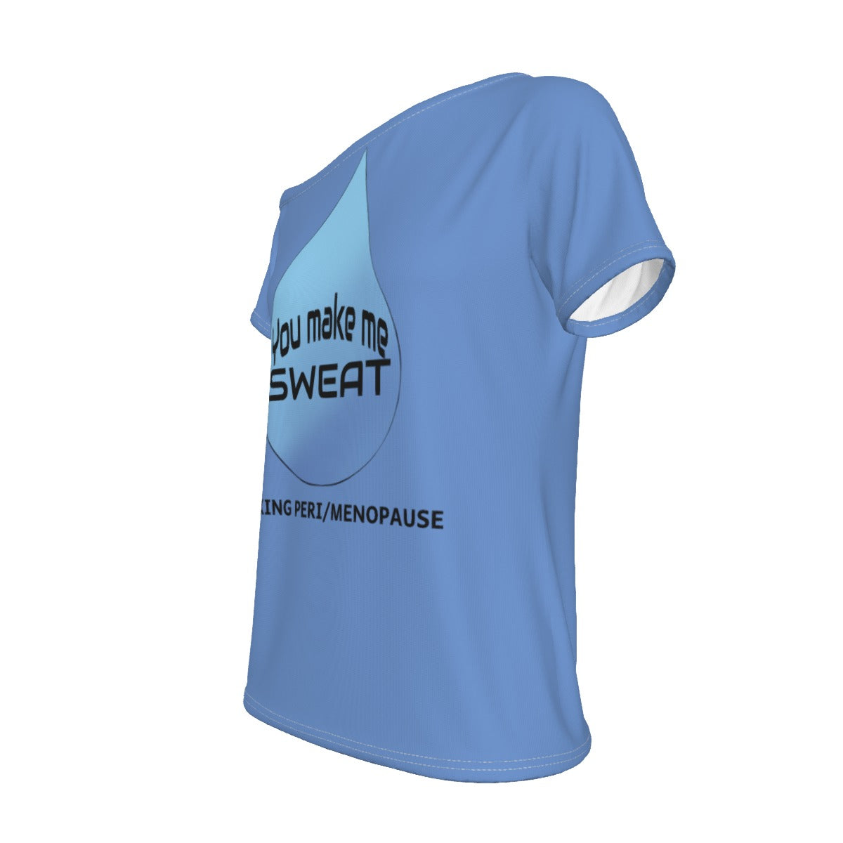SWEAT - Perimenopause/Menopause - off shoulder - blue