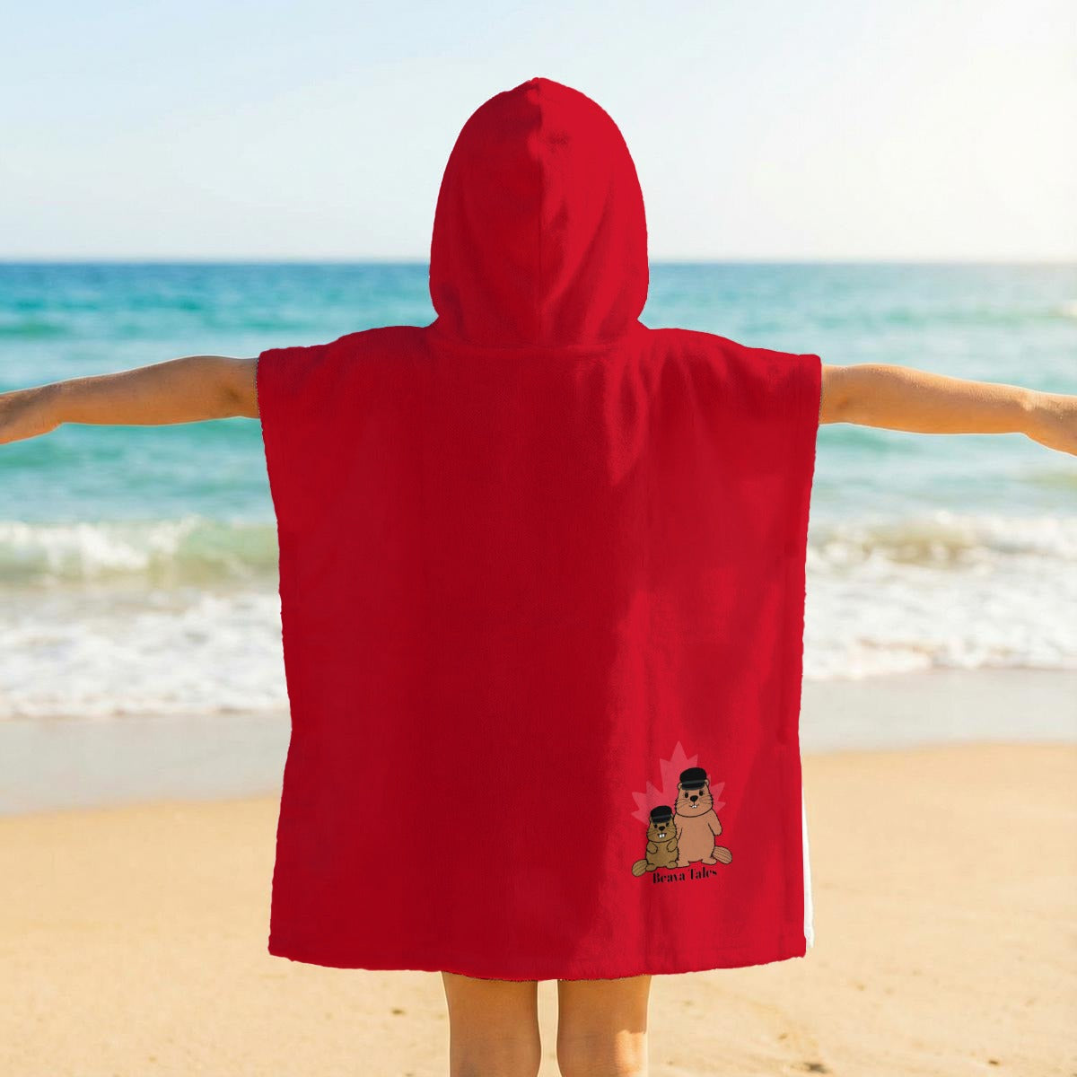 Kid's Hooded Towel Poncho - Grade EH Canadian