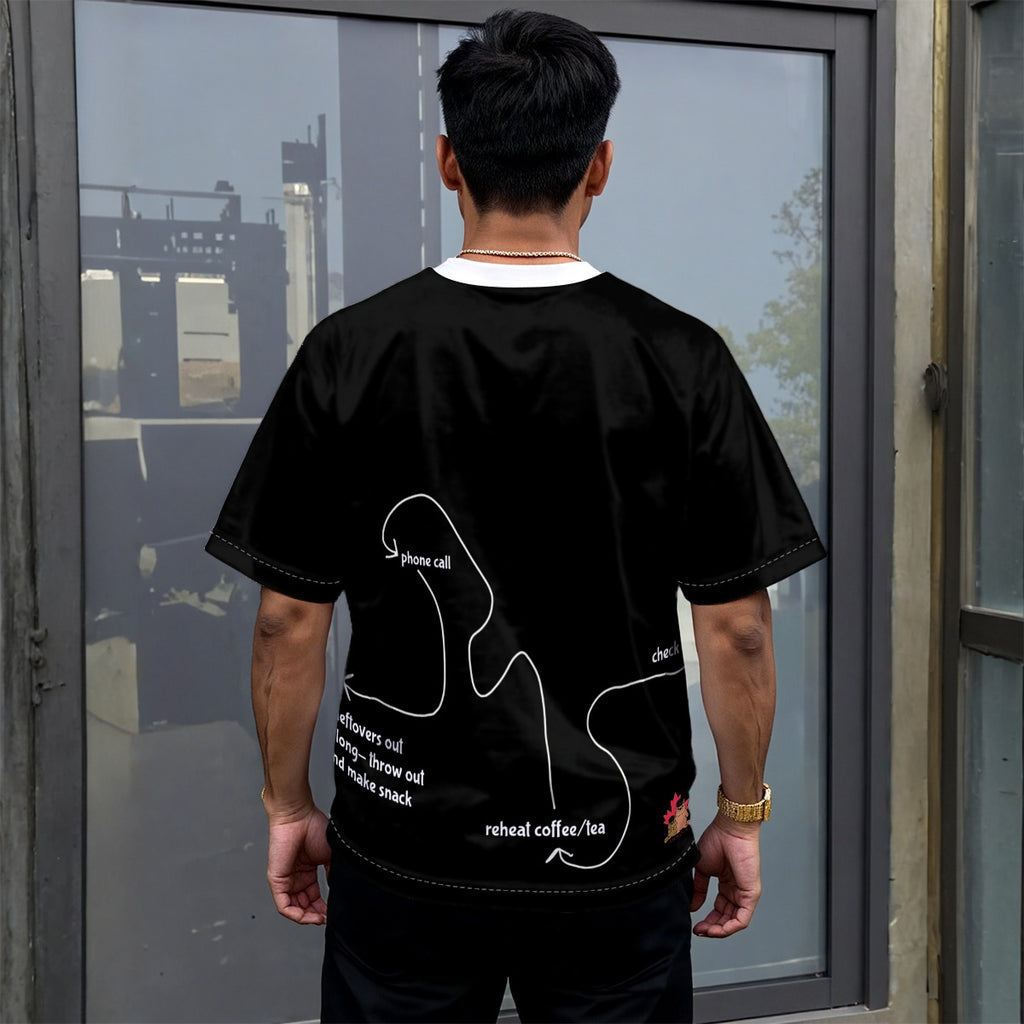 ADHD Me - unisex drop shoulder tee - black