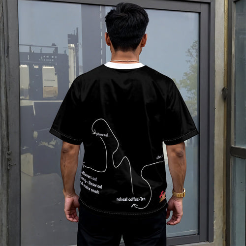 ADHD Me - unisex drop shoulder tee - black