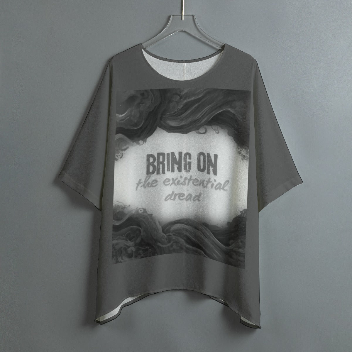 Existential Dread - bat sleeve - grey