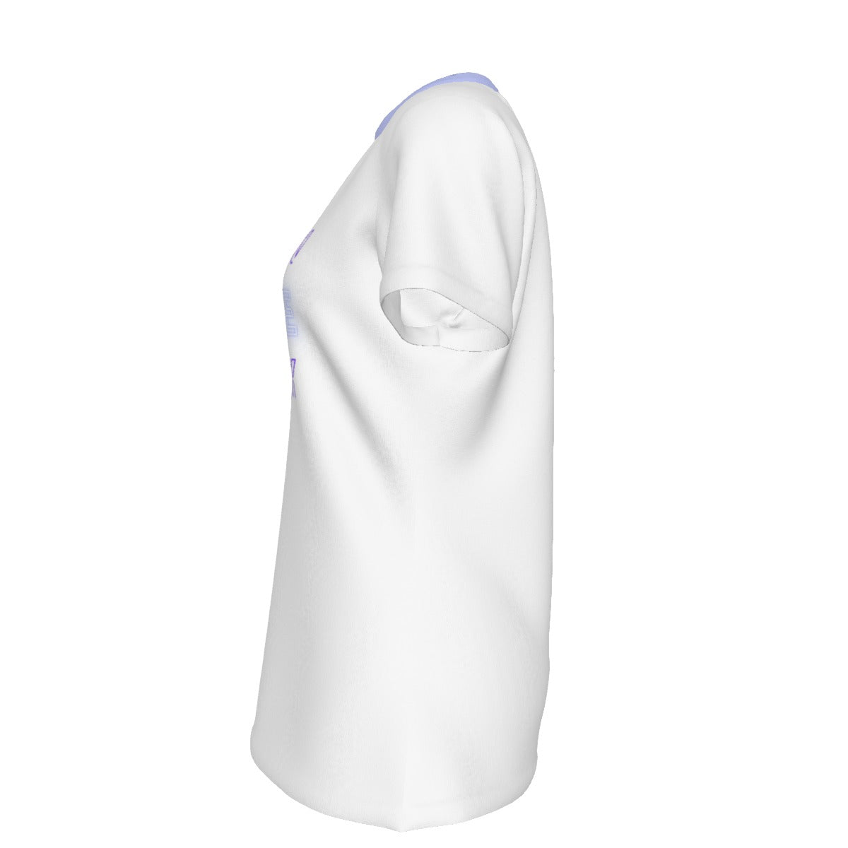 Invisible - white - round neck