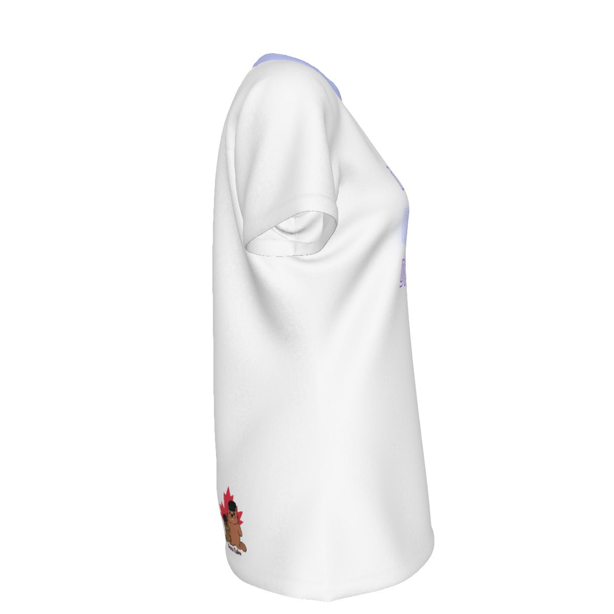 Invisible - white - round neck
