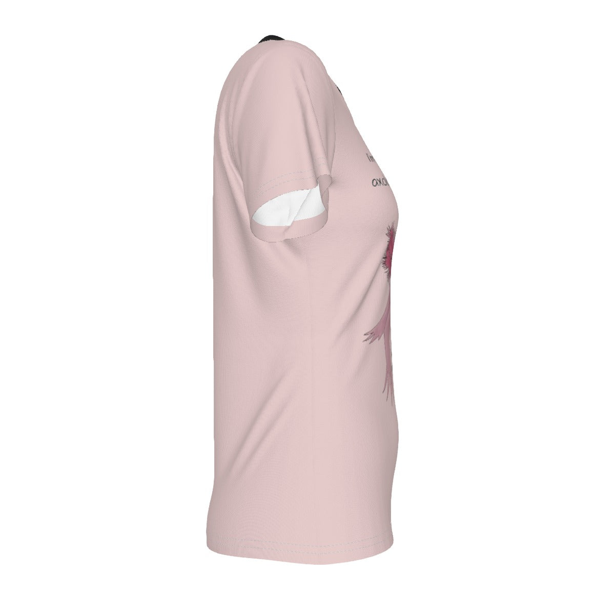 Axolotl Questions - light pink - V neck tee