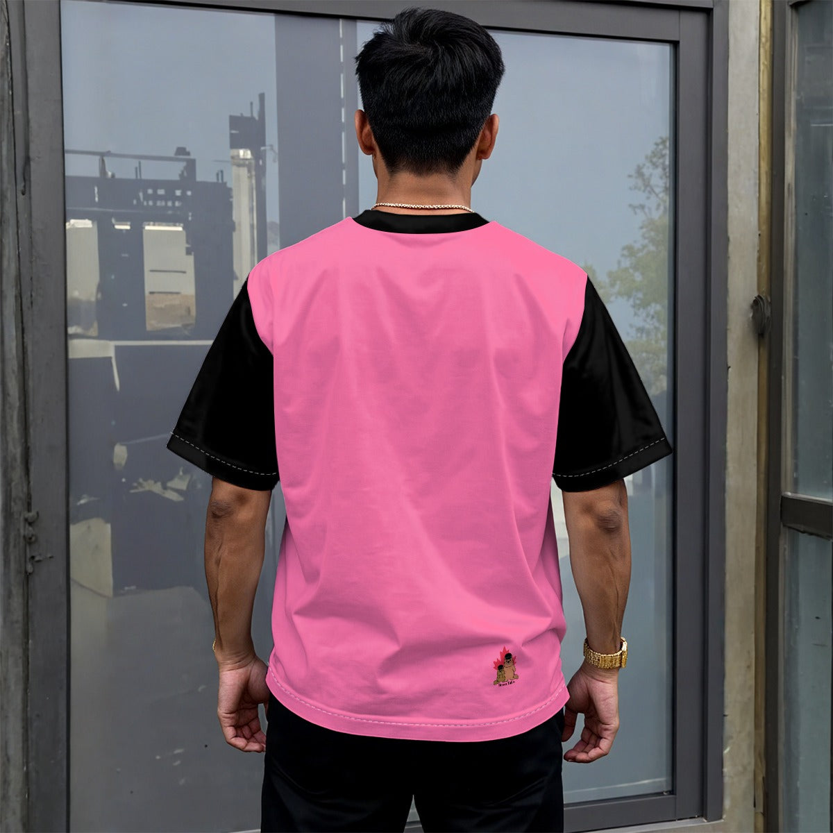 Finna Me - Gender Fluid - Unisex drop shoulder tee - pink