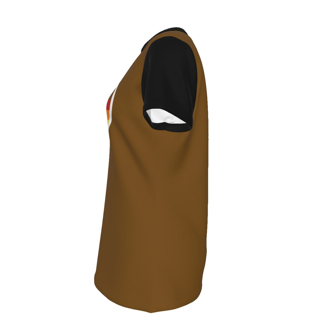 Finna Me - POC Pride - round neck tee - brown