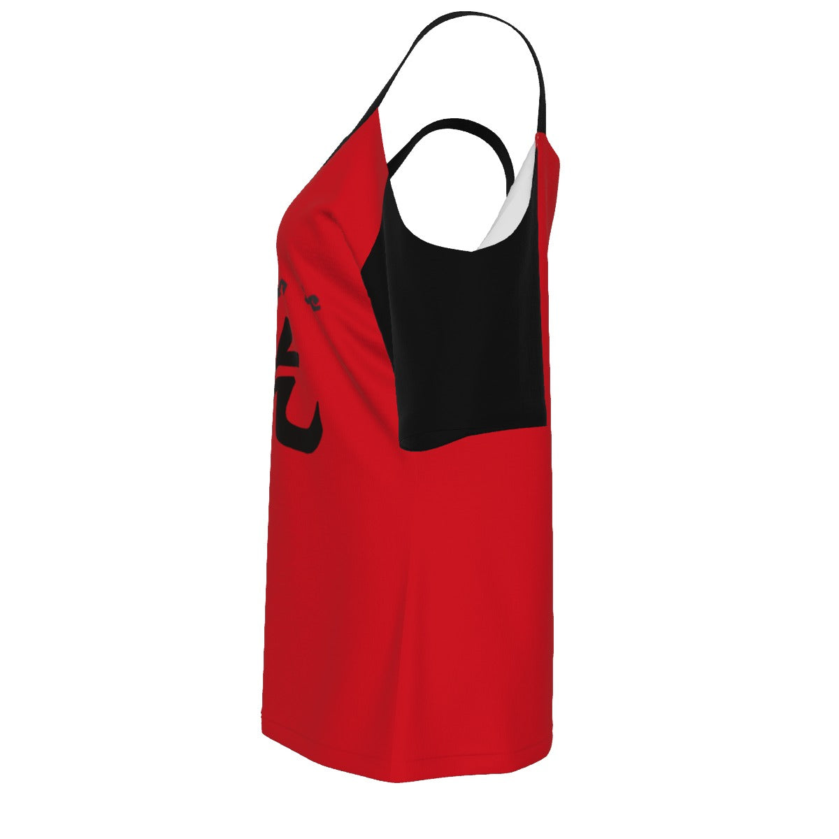 Huo sik - cold shoulder - red and black