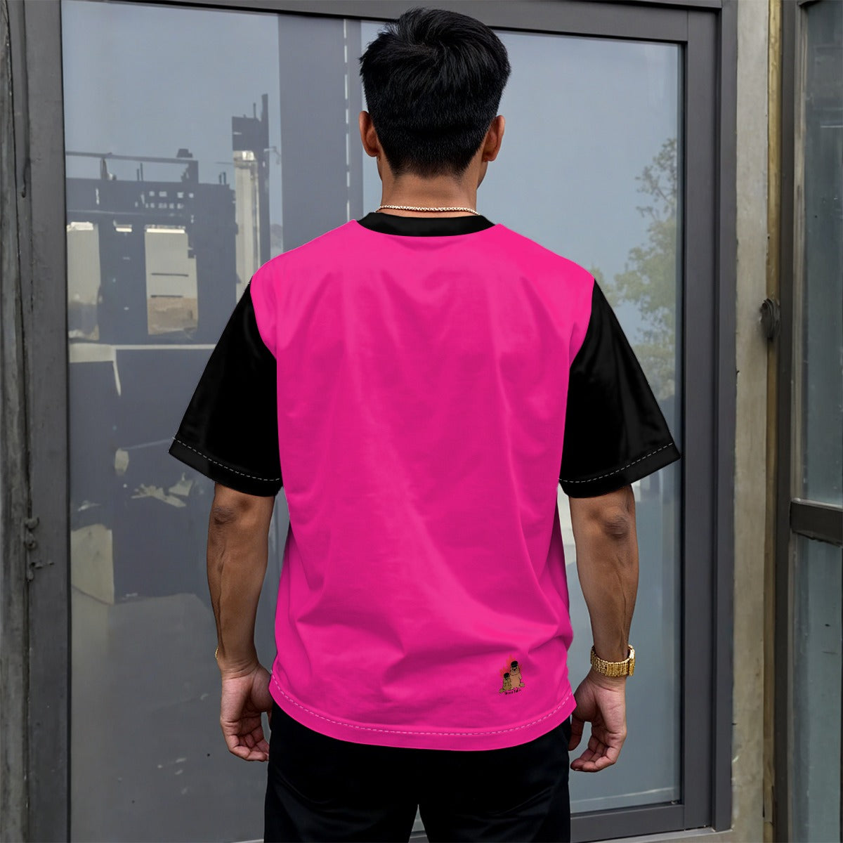 Finna Me - Pan - Unisex drop shoulder tee - pink