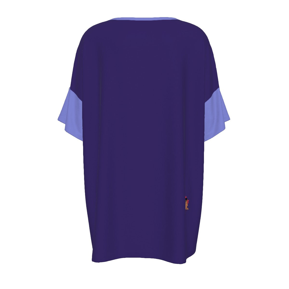 Hydrangea - drop shoulder tee - dark periwinkle