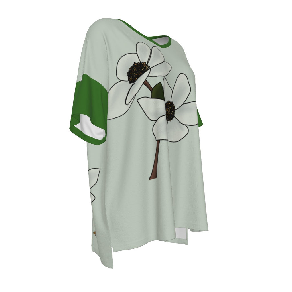 BC Dogwood - drop shoulder tee - green