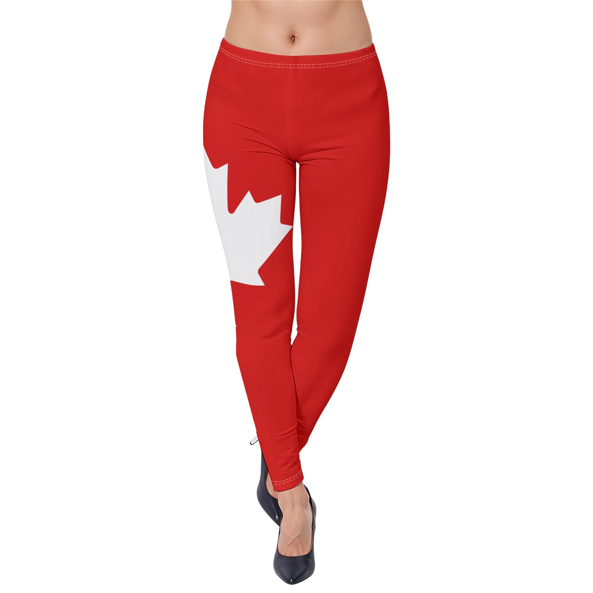 Canada - maple leaf - leggings - red