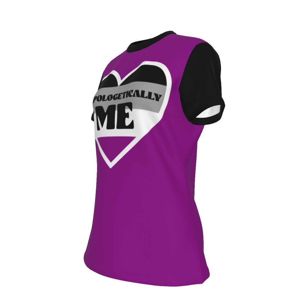 Pride - Asexual - round neck tee - purple