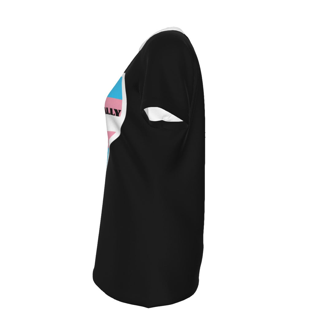 Pride - Trans - round neck tee - black