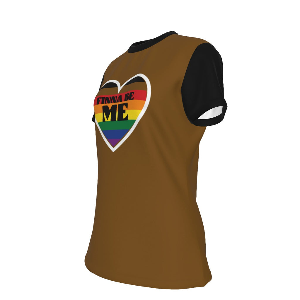 Finna Me - POC Pride - round neck tee - brown
