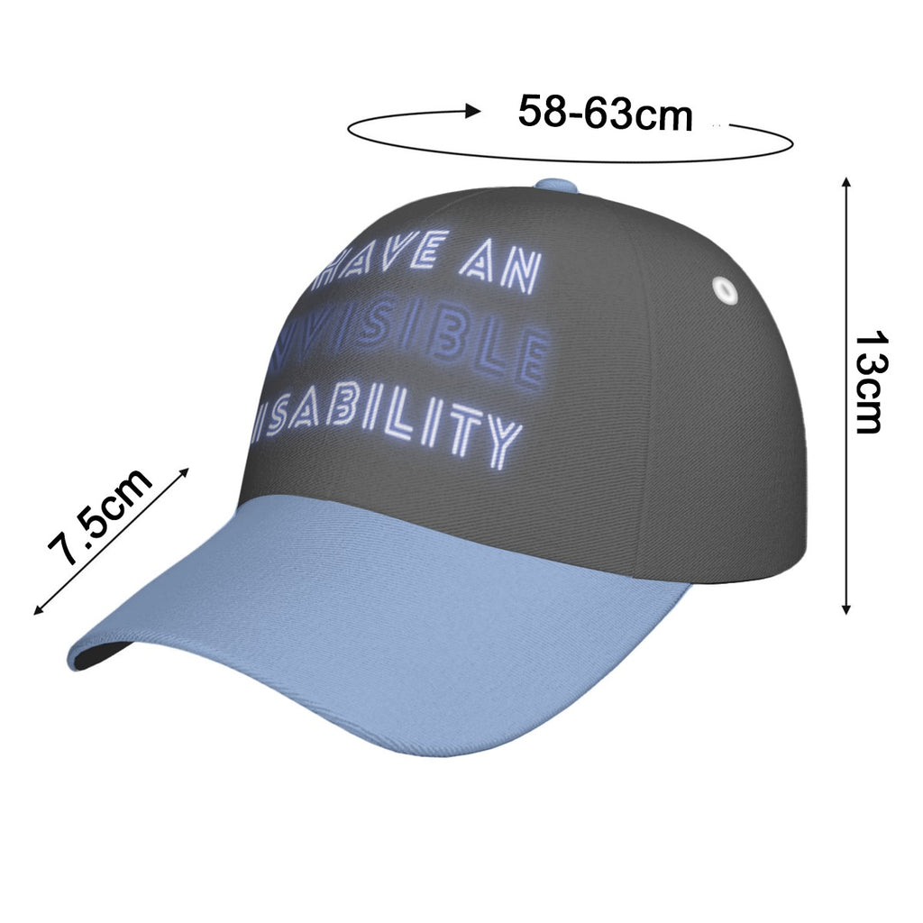 Invisible Disability - baseball cap - dark grey