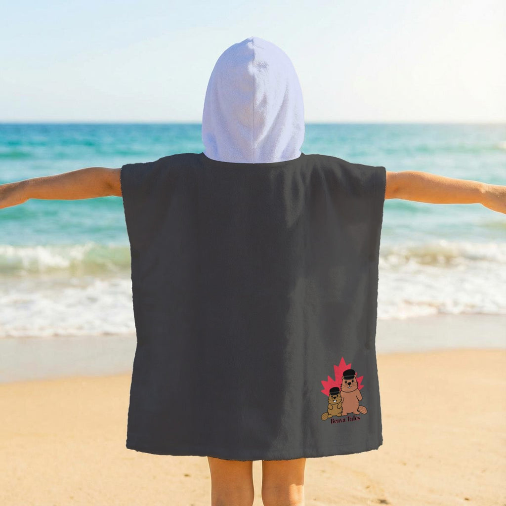Kid's Hooded Towel Poncho - invisible disability