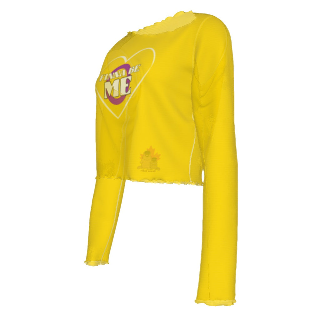 Finna Me - Intersex - mesh crop - yellow