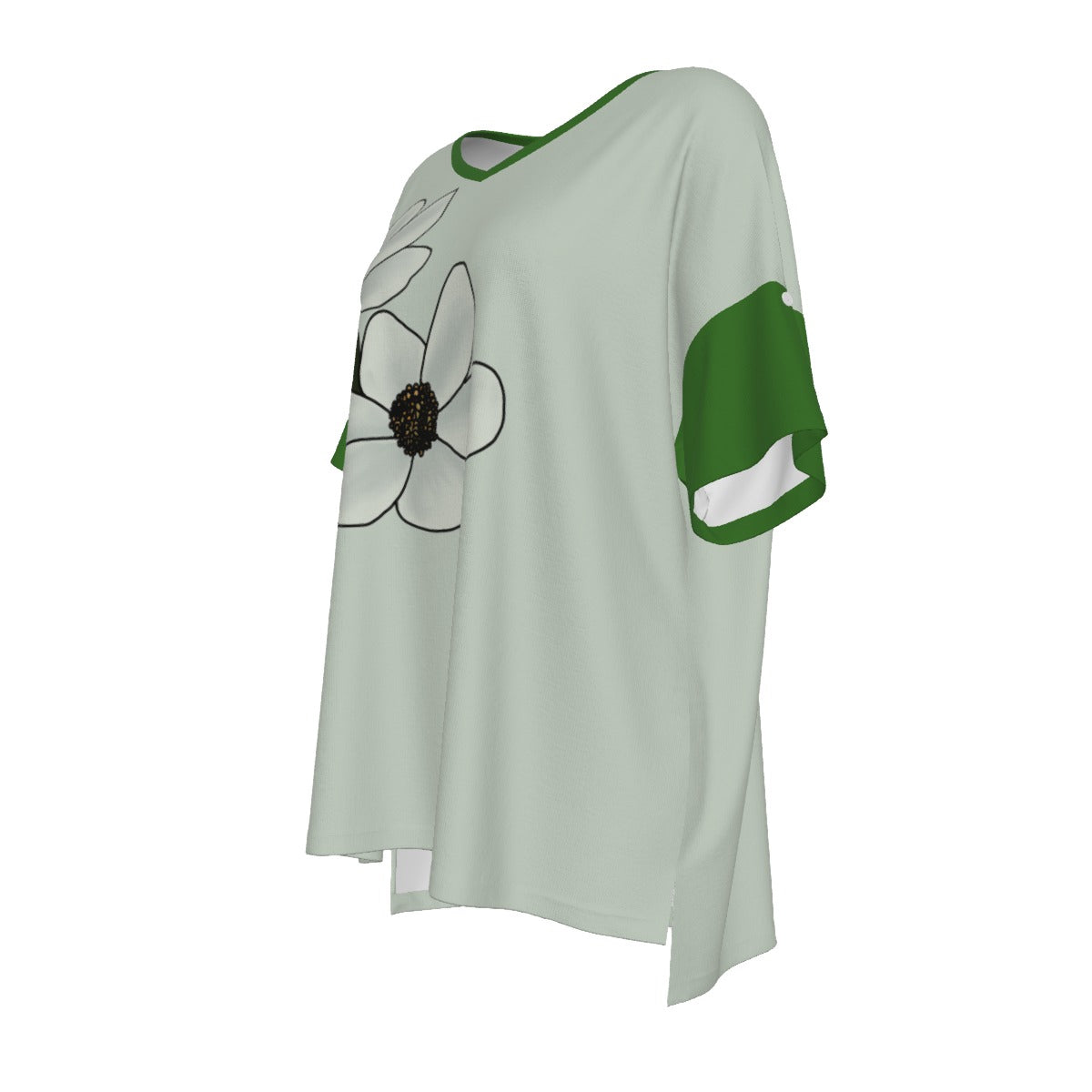 BC Dogwood - drop shoulder tee - green
