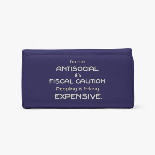 Antisocial - wallet - indigo