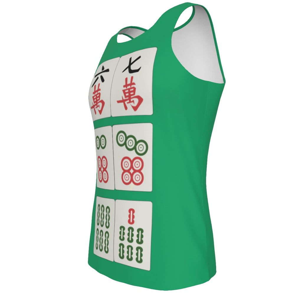 Mahjong 6 7 - Men's Tank Top - Jade Green