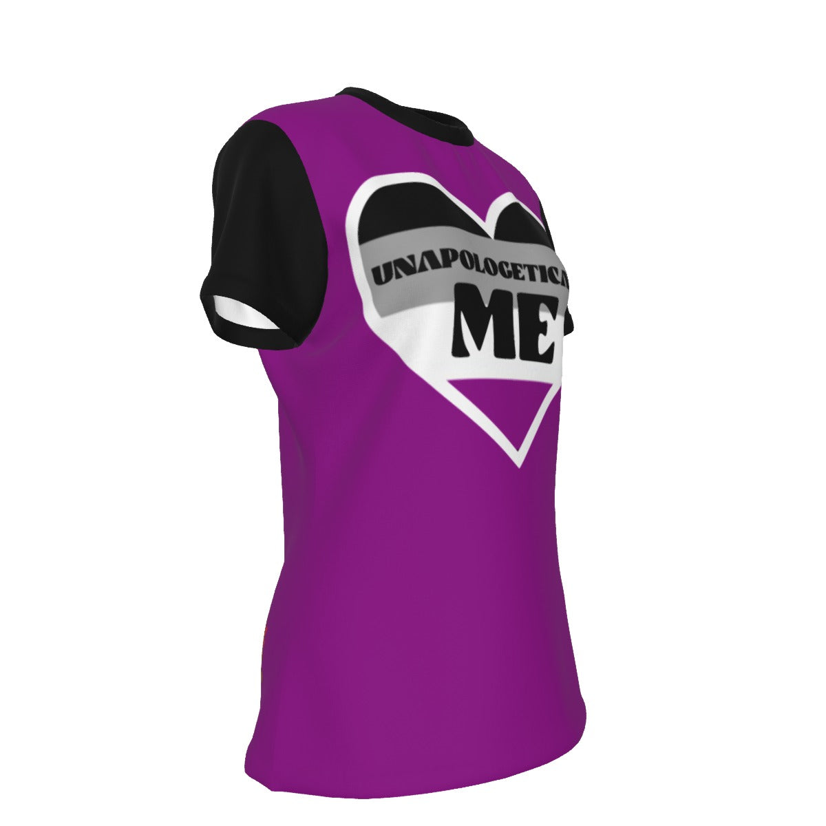 Pride - Asexual - round neck tee - purple