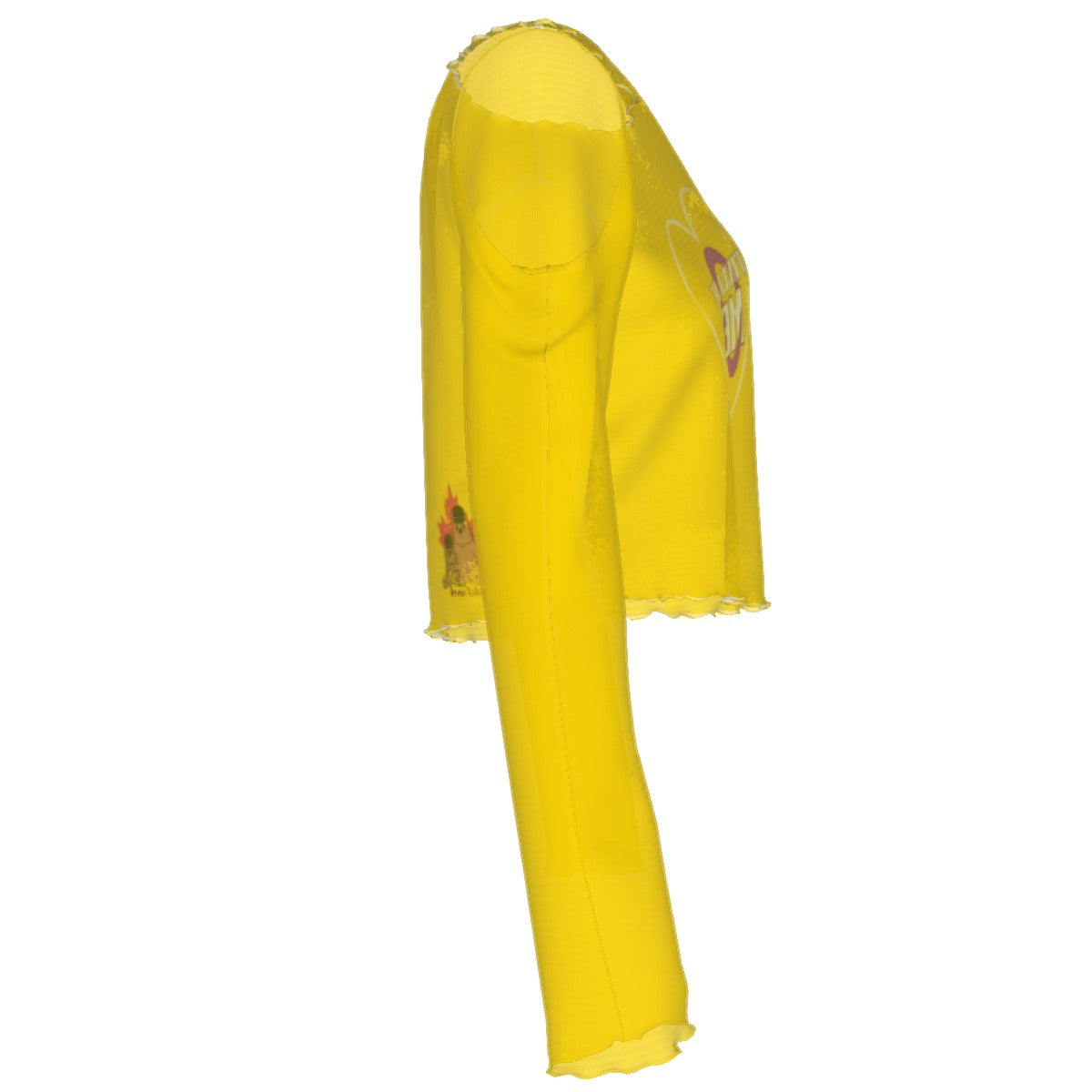 Finna Me - Intersex - mesh crop - yellow