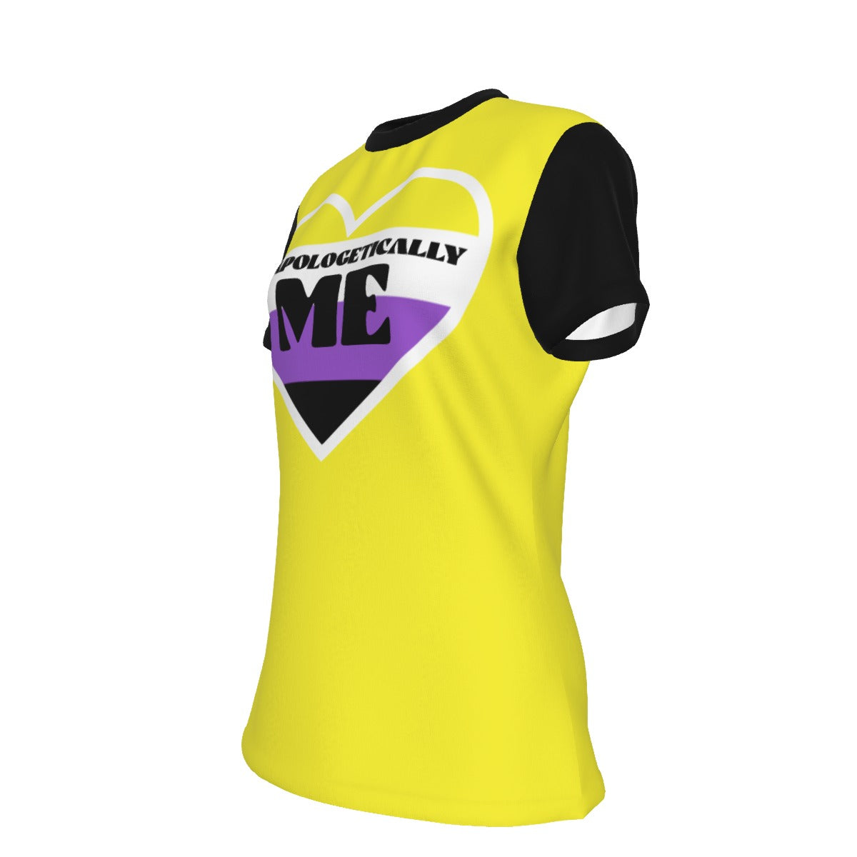Pride - Non Binary - round neck tee - yellow