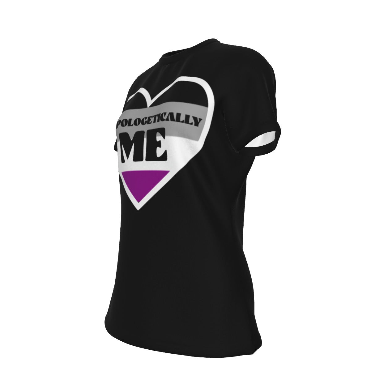 Pride - Asexual - round neck tee - black
