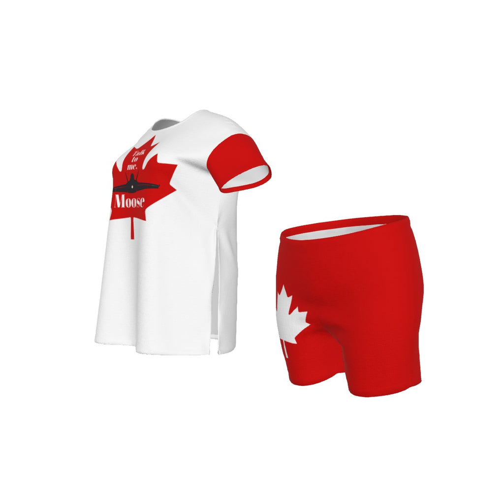 TTM Moose - Short Set - white/red