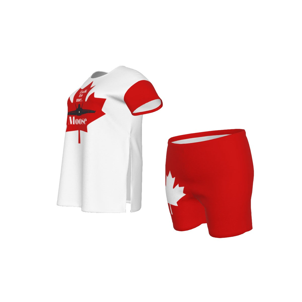 TTM Moose - Short Set - white/red