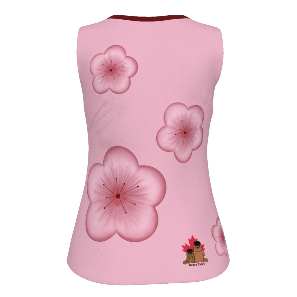 Plum Blossoms - U tank - pink