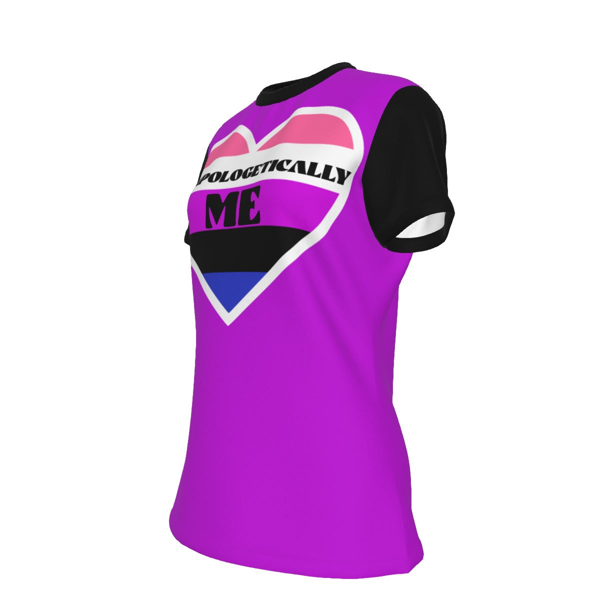 Pride - Gender Fluid - round neck tee - purple