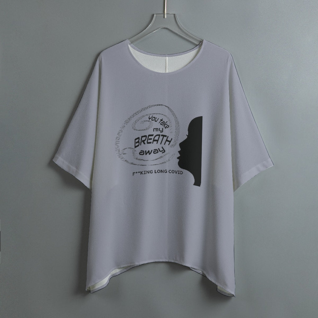 Breathless - Long Covid - bat sleeve - grey