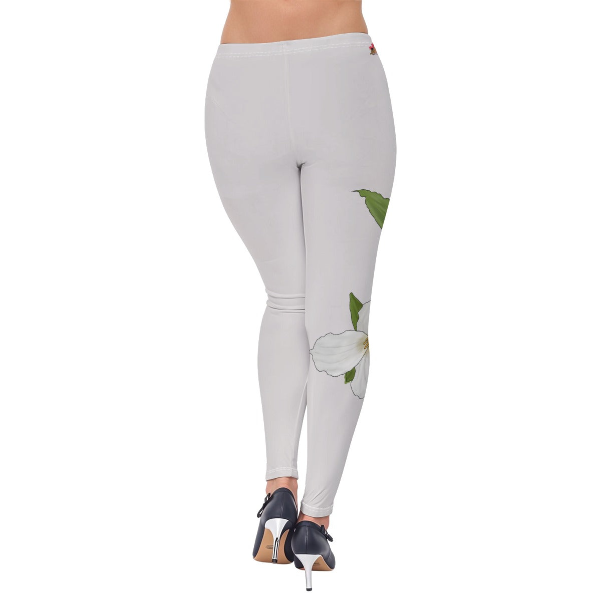Ontario Trillium - leggings - pale grey