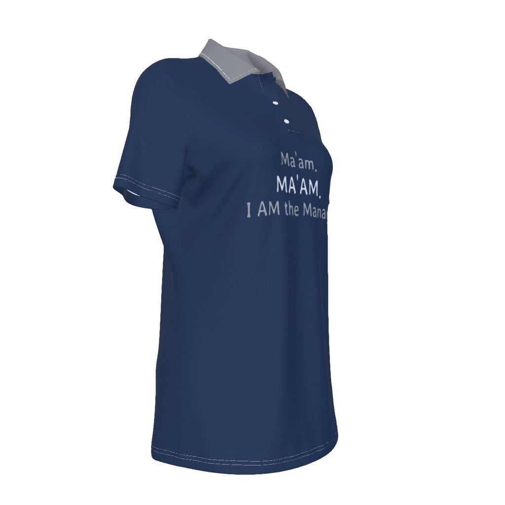 I'm the Manager - Polo Tee - blue