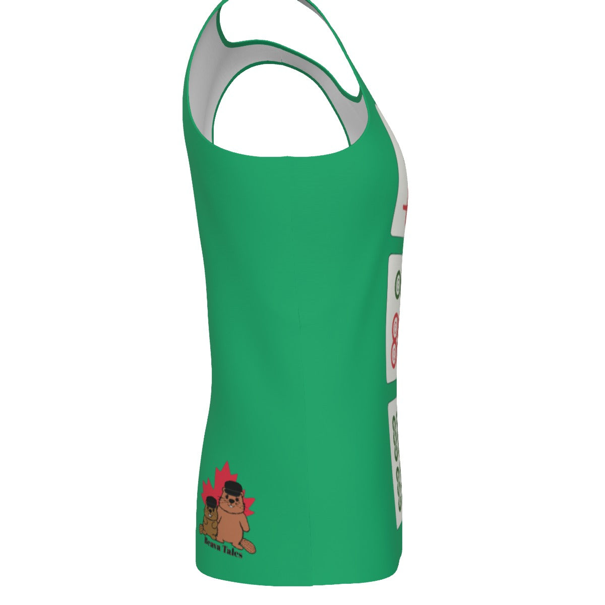 Mahjong 6 7 - Men's Tank Top - Jade Green
