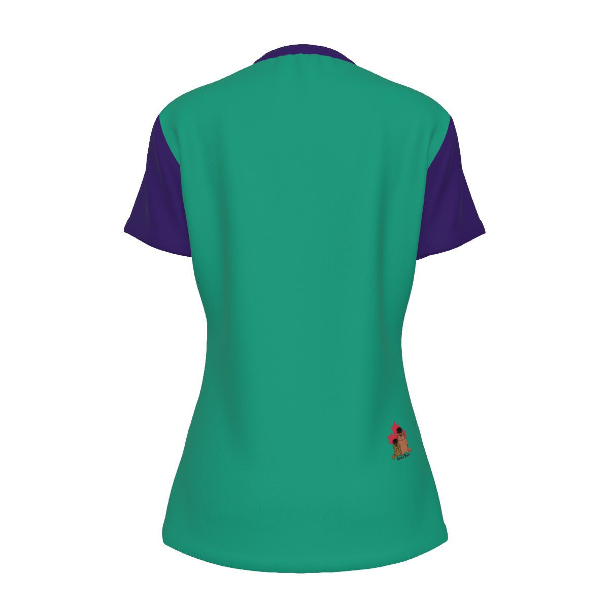 Penguins - gay - round neck tee - green indigo