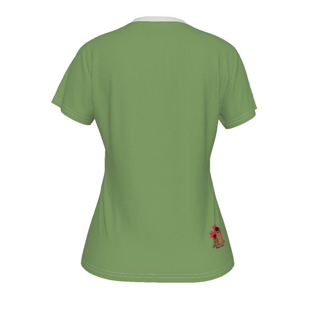 Ontario Trillium - V neck tee - green