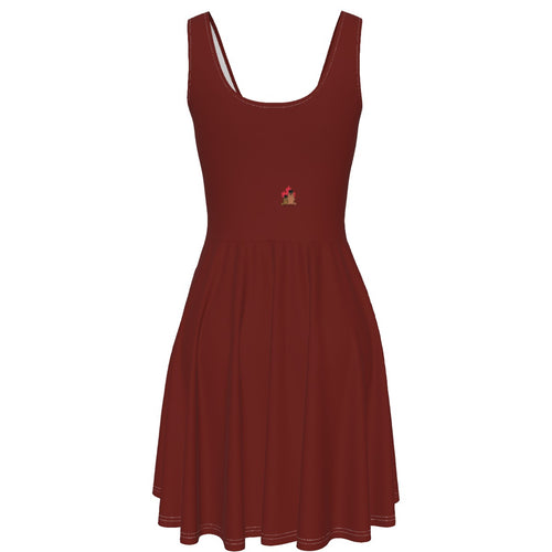 Anger Issues - tank vest dress - maroon