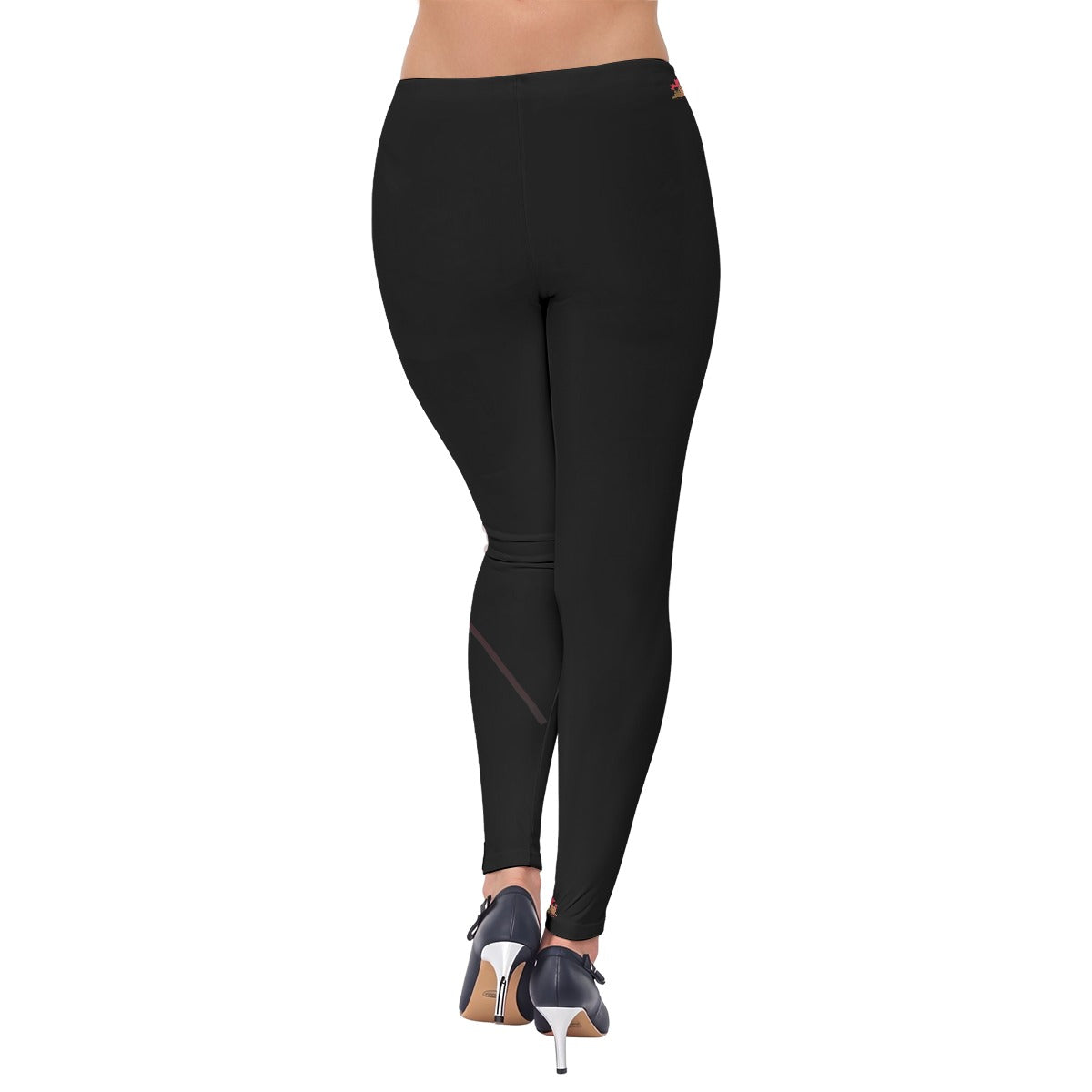 Plum Blossom Branch - Leggings Black