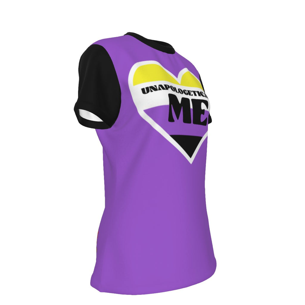 Pride - Non Binary - round neck tee - purple