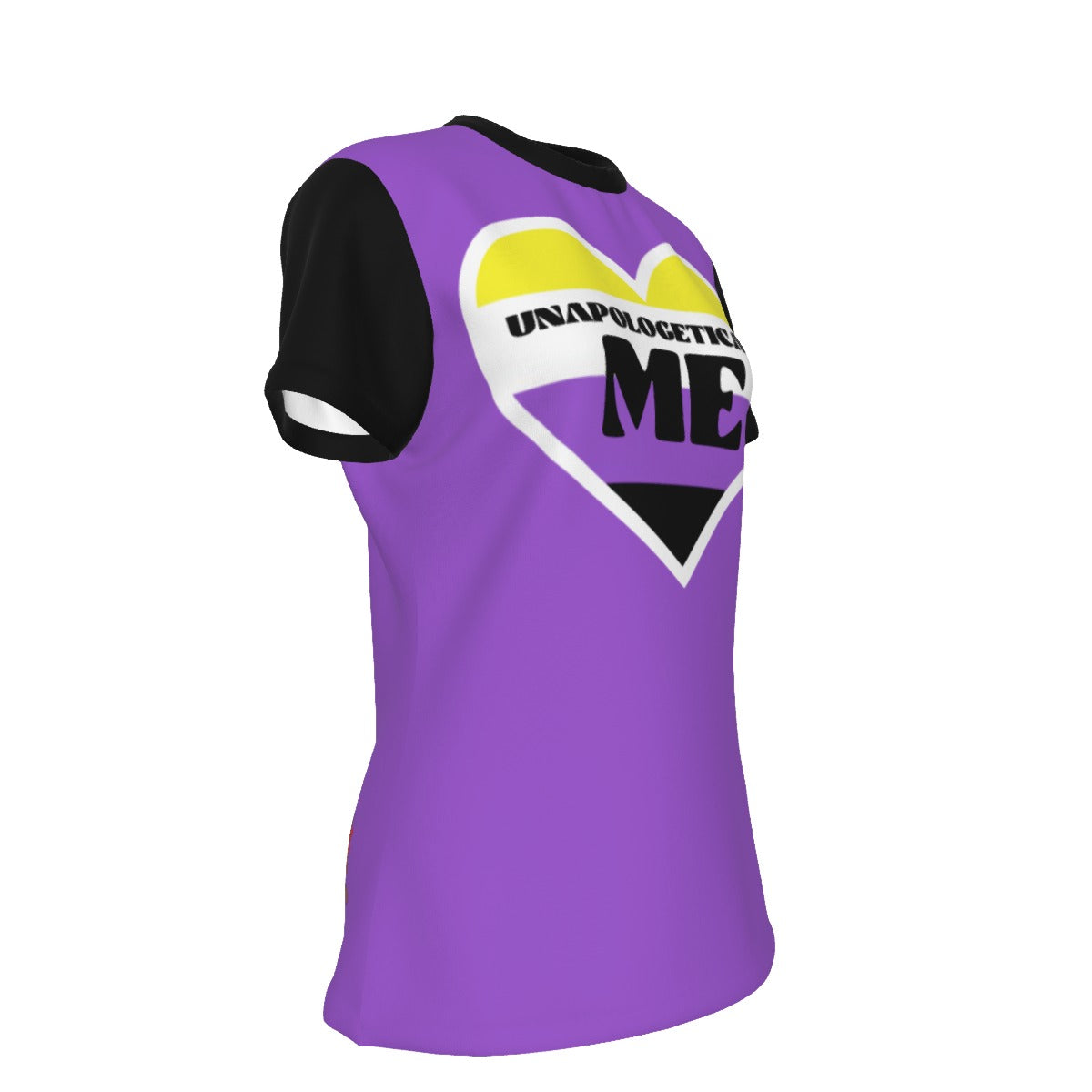 Pride - Non Binary - round neck tee - purple