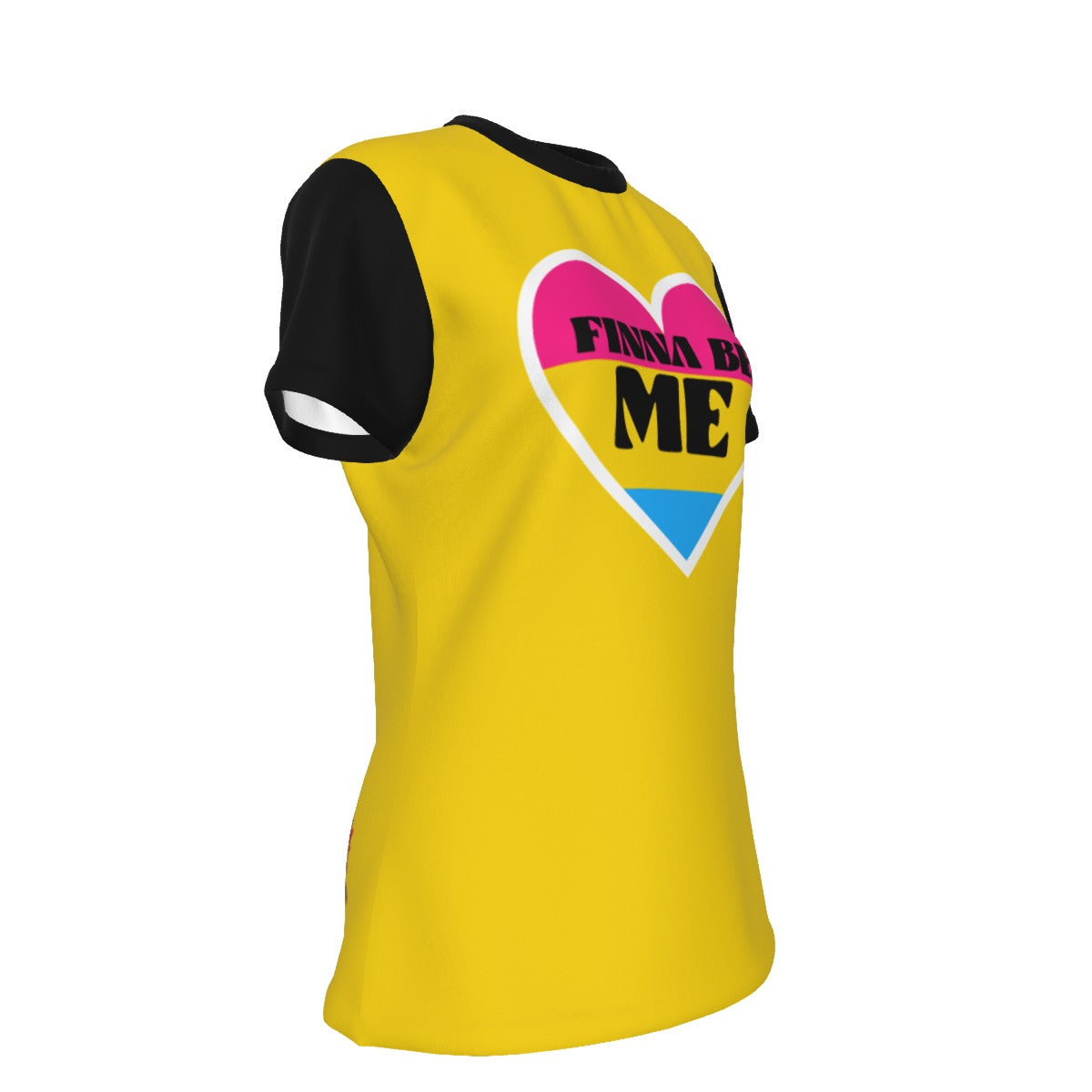 Finna Me - Pan - round neck tee - yellow
