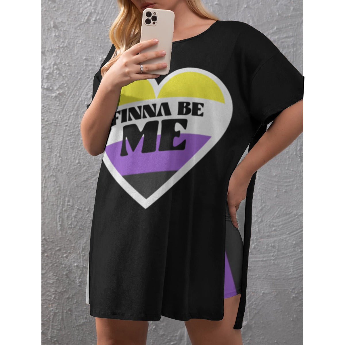 Finna Me - NonBinary - shorts set - black