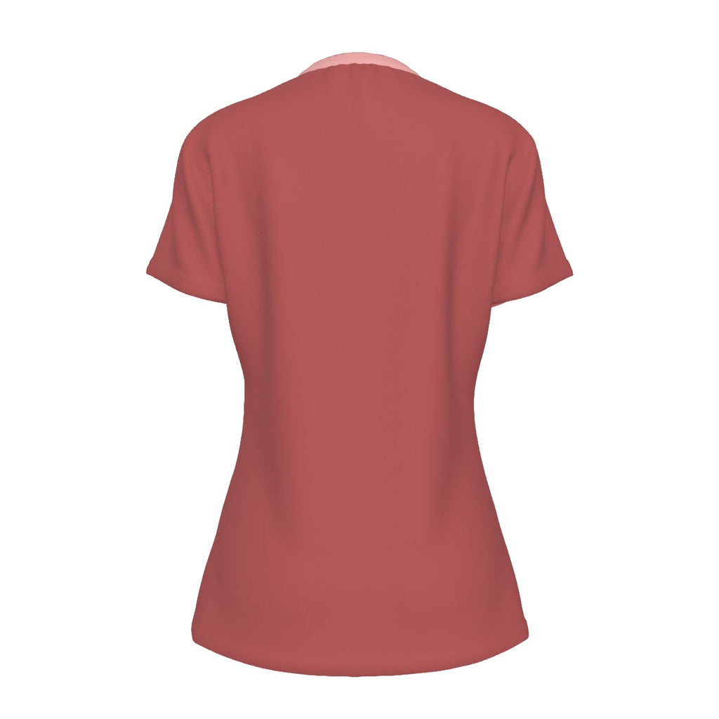 Serving the Cake - salmon - round neck