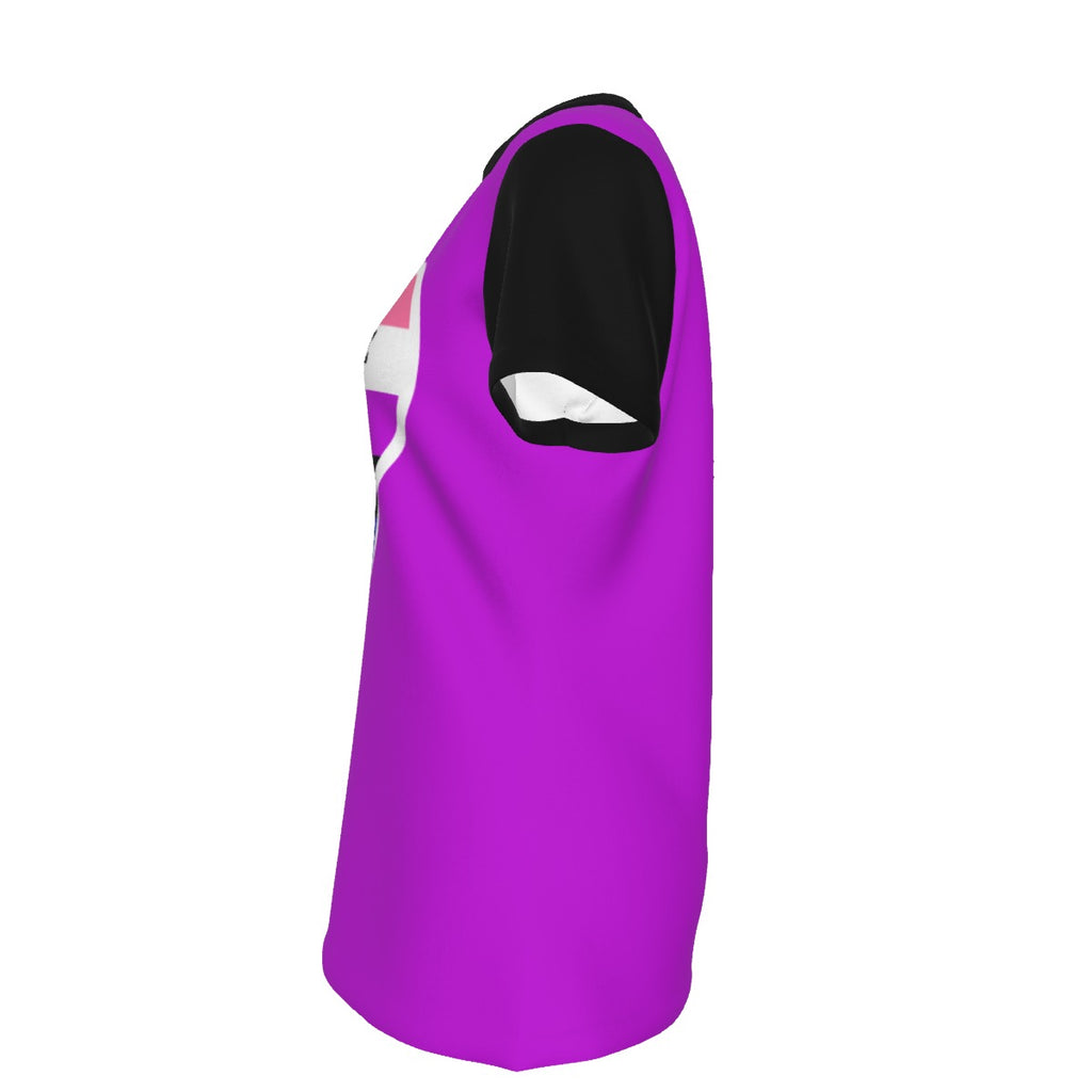 Finna Me - Gender Fluid - round neck tee - purple